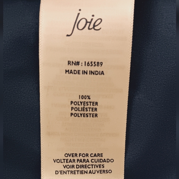 NWT Joie Blue Parisian Paisley Chiffon Tiered Midi Dress Size M - Picture 10 of 12